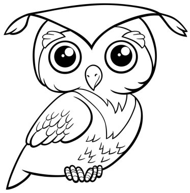 şirin Baykuş boyama sayfası