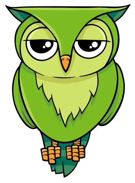 猫头鹰动物卡通 — 图库矢量图片