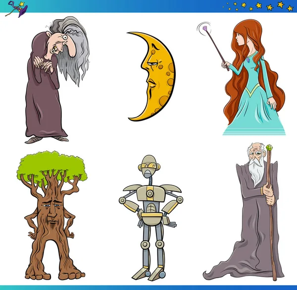 Conjunto de personajes de cuento de hadas — Archivo Imágenes Vectoriales