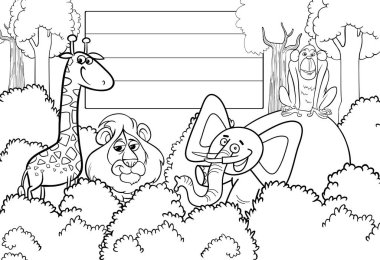 hayvan karakter arka plan