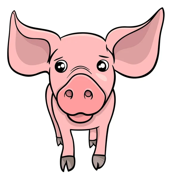 Pig or piglet cartoon character — Stock Vector