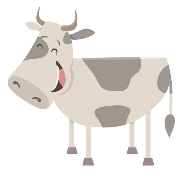 Cow farm animal character — Stock Vector