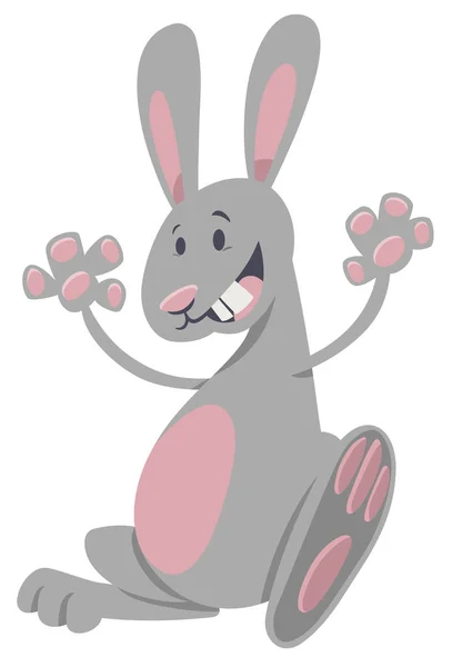 Personaje de dibujos animados de conejo — Vector de stock