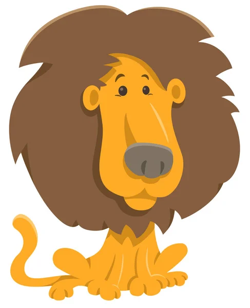 Lion cartoon character — Stock Vector