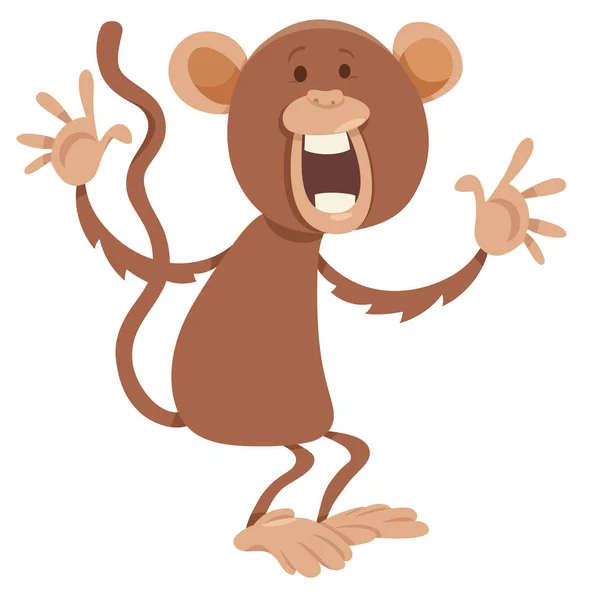 Personagem de desenho animado macaco — Vetor de Stock