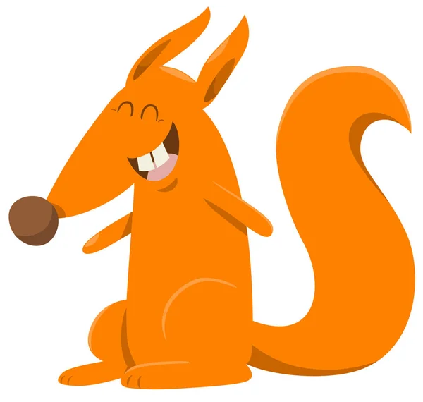 Cartoon squirrel animal character — Stock Vector