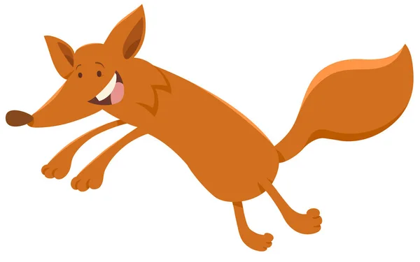 Ευτυχισμένος αλεπού χαρακτήρων των ζώων — Διανυσματικό Αρχείο