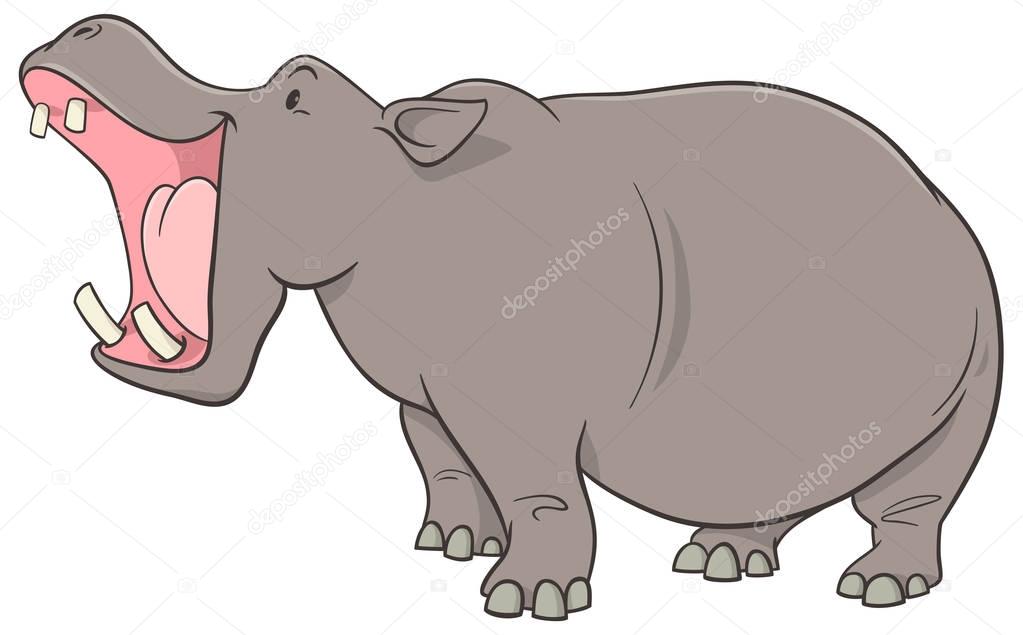 hippopotamus cartoon character