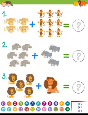 Ayrıca matematik aktivite çocuklar için