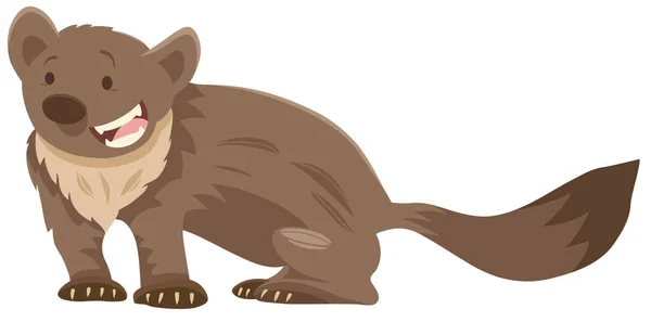 Personaje animal de dibujos animados marten — Archivo Imágenes Vectoriales