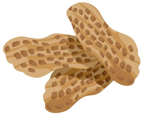 Cacahuetes alimento objeto ilustración — Archivo Imágenes Vectoriales
