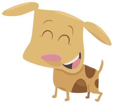 sevimli köpek çizgi film karakteri