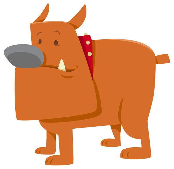 Legrační buldoka psa kreslený — Stockový vektor