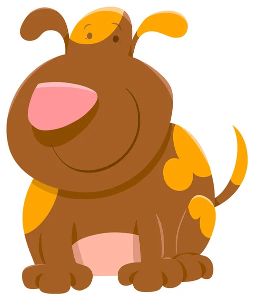 Mignon chien tacheté dessin animé — Image vectorielle