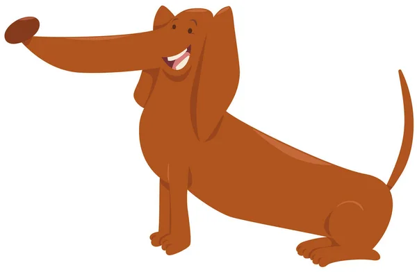 Personaje de dibujos animados perro dachshund — Archivo Imágenes Vectoriales