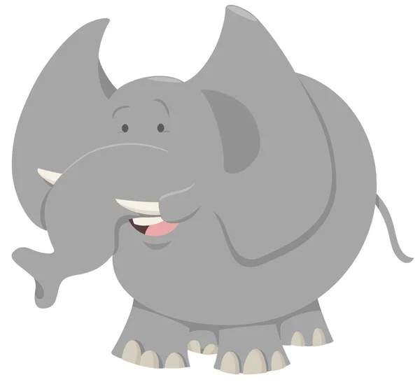 Elefante animal de dibujos animados — Vector de stock