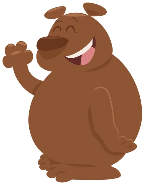 クマの漫画の動物キャラクター — ストックベクタ