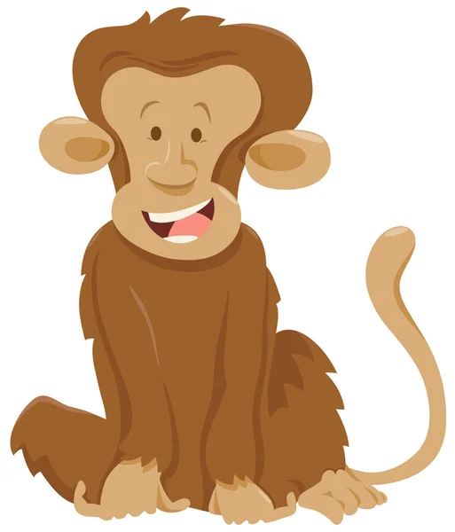 Personagem animal macaco engraçado — Vetor de Stock