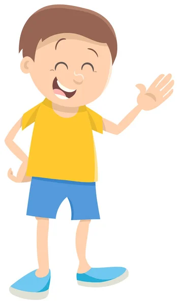 Cute boy cartoon character — Stock Vector