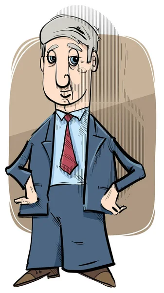 Homem de negócios caricatura desenho —  Vetores de Stock