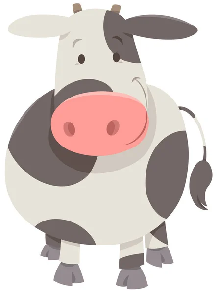 Vaca o ternero lindo manchado — Vector de stock