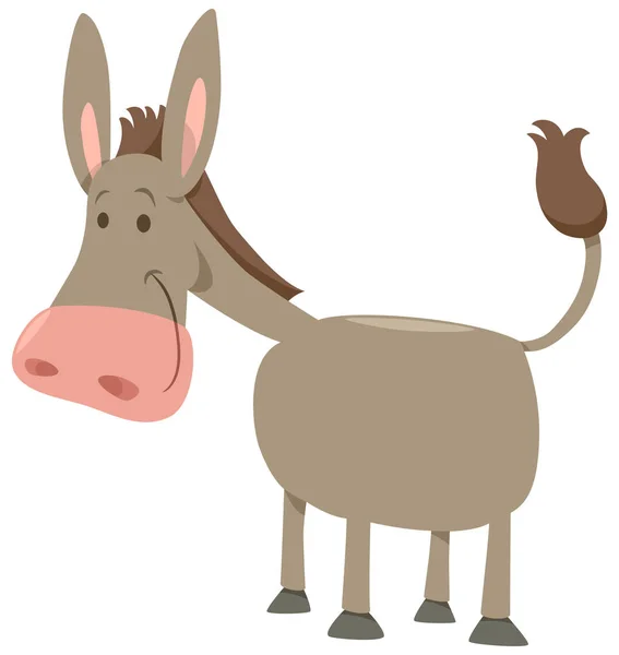 Cartoon donkey farm animal — Stock Vector