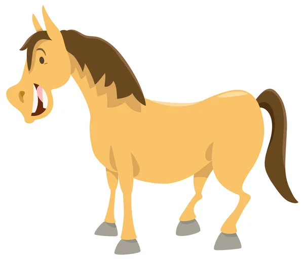 Horse cartoon animal character — Stock Vector