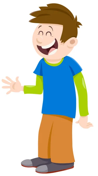 Zeichentrickfigur Junge — Stockvektor