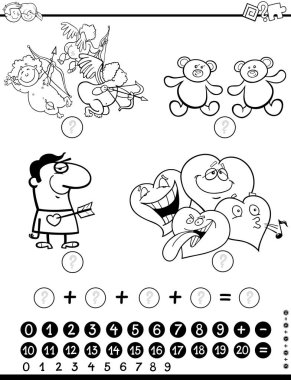 Matematik etkinlik boyama sayfası