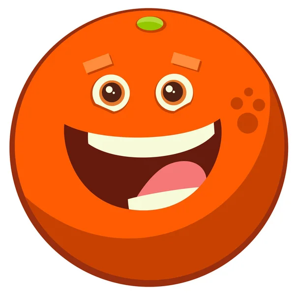 Cartoon orange fruit character — Stock Vector