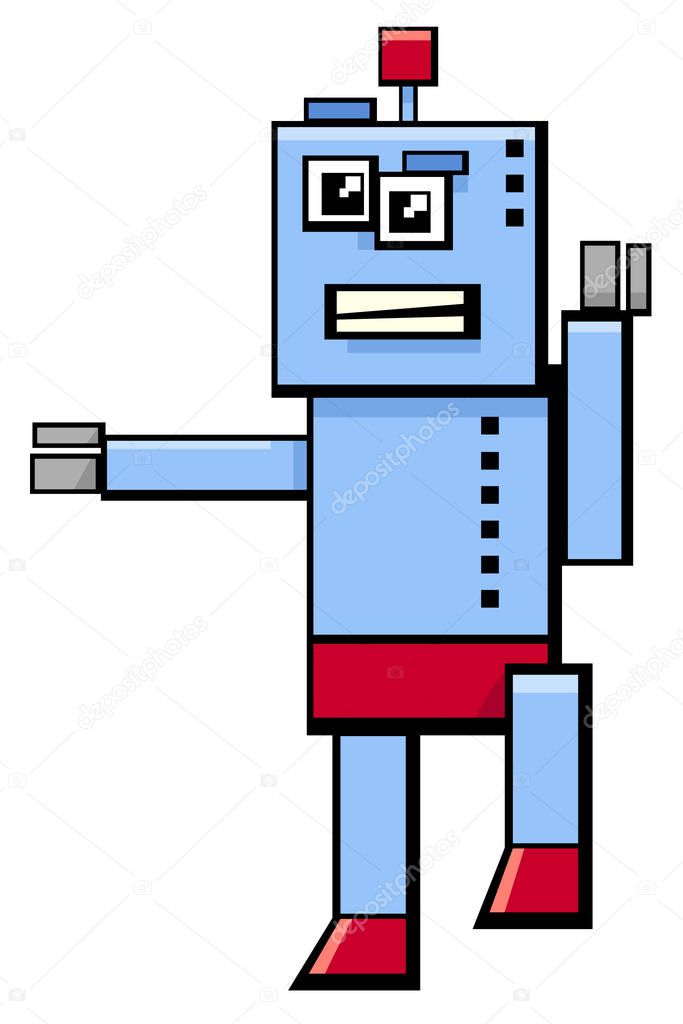 robot cartoon fantasy character