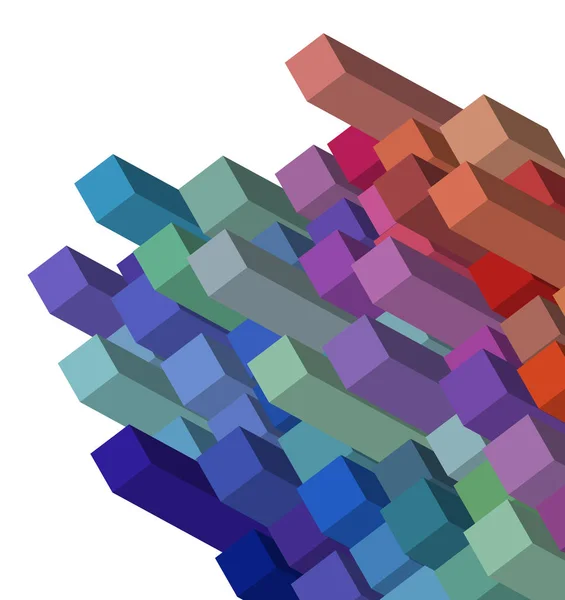 立方体的抽象背景设计 — 图库矢量图片