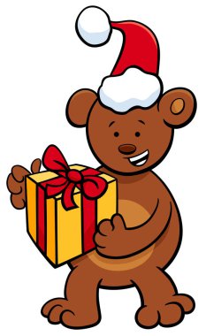 hediye ile Noel zamanı ayı