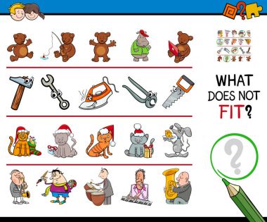 yanlış resim bir satır çizgi film oyunu