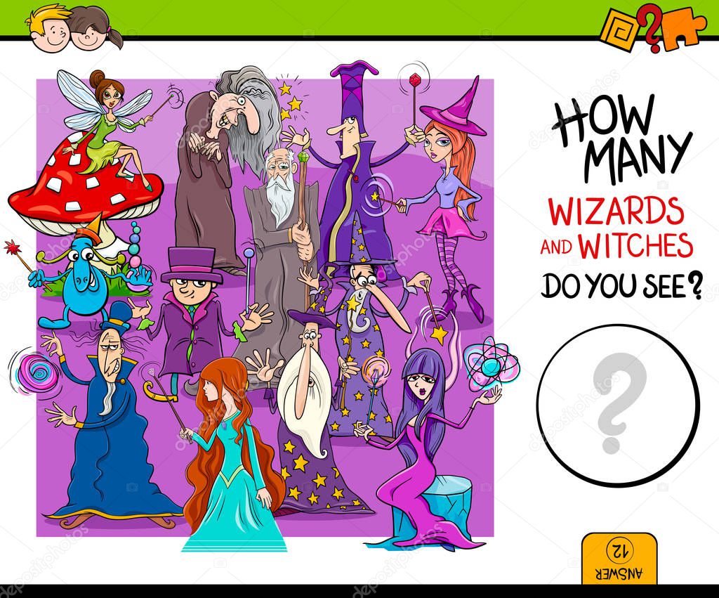counting wizards educational game for kids