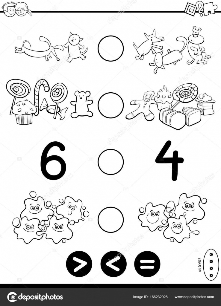 Matemática - Maior, Menor e Igual worksheet