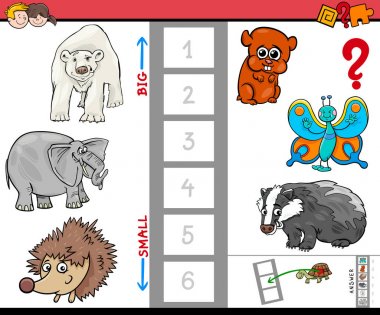 en büyük ve en küçük hayvan çizgi film oyunu