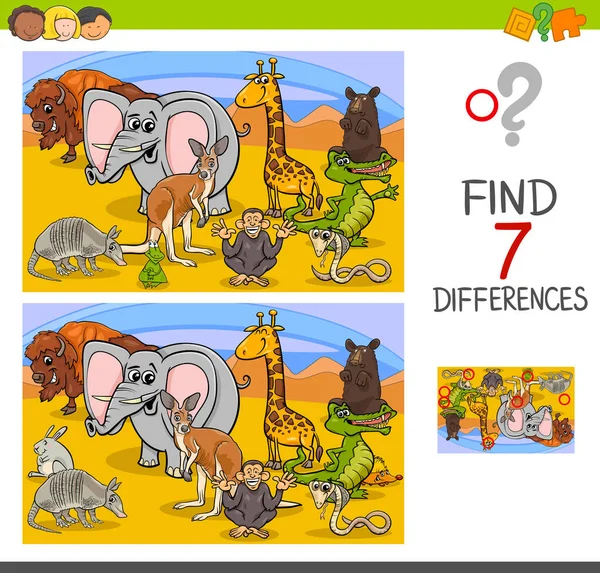 vahşi hayvanlar ile farklılıklar oyun arama