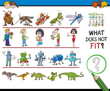 yanlış resim satır çizgi film oyunu