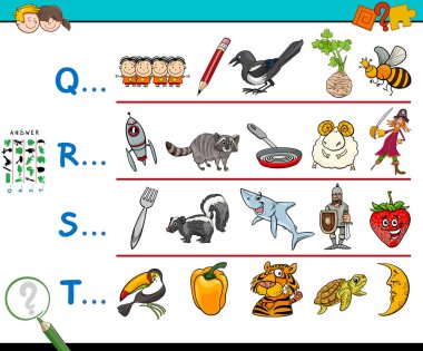 ilk mektubu Eğitim oyun çocuklar için