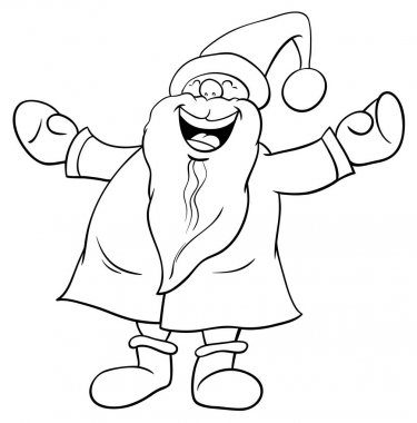 mutlu Noel Baba karakter boyama kitabı