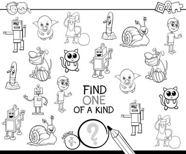 bir tür çizgi film oyun boyama kitabı