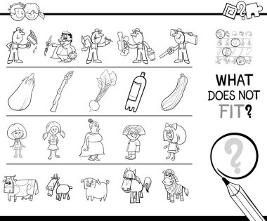 Resim boyama kitabı bir satır oyunda uygun olmayan