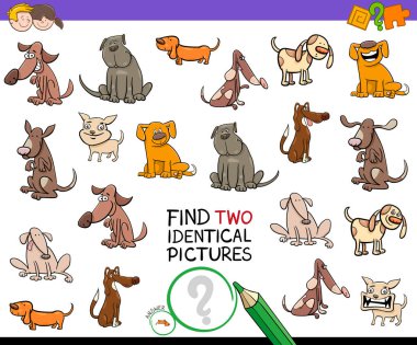 Köpekler oyun aynı çizgi film resimleri