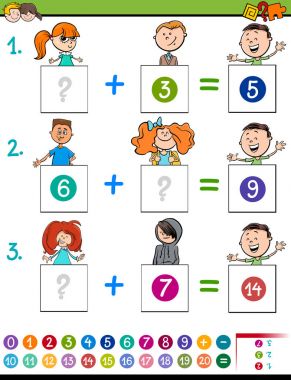 Matematik ek eğitim oyunu çocuklu