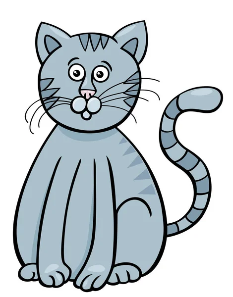 Gatto fumetto personaggio animale — Vettoriale Stock