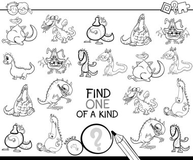 bir tür oyun boyama kitabı ejderha ile