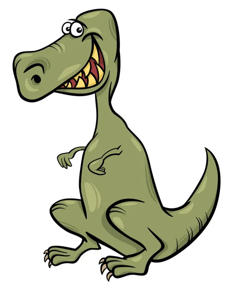 Cartoon afbeelding van dinosaur karakter — Stockvector