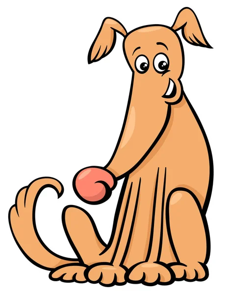 Cute dog cartoon comic character — Stock Vector