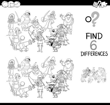 boyama kitabı korsanlar ile farklılıklar oyunu